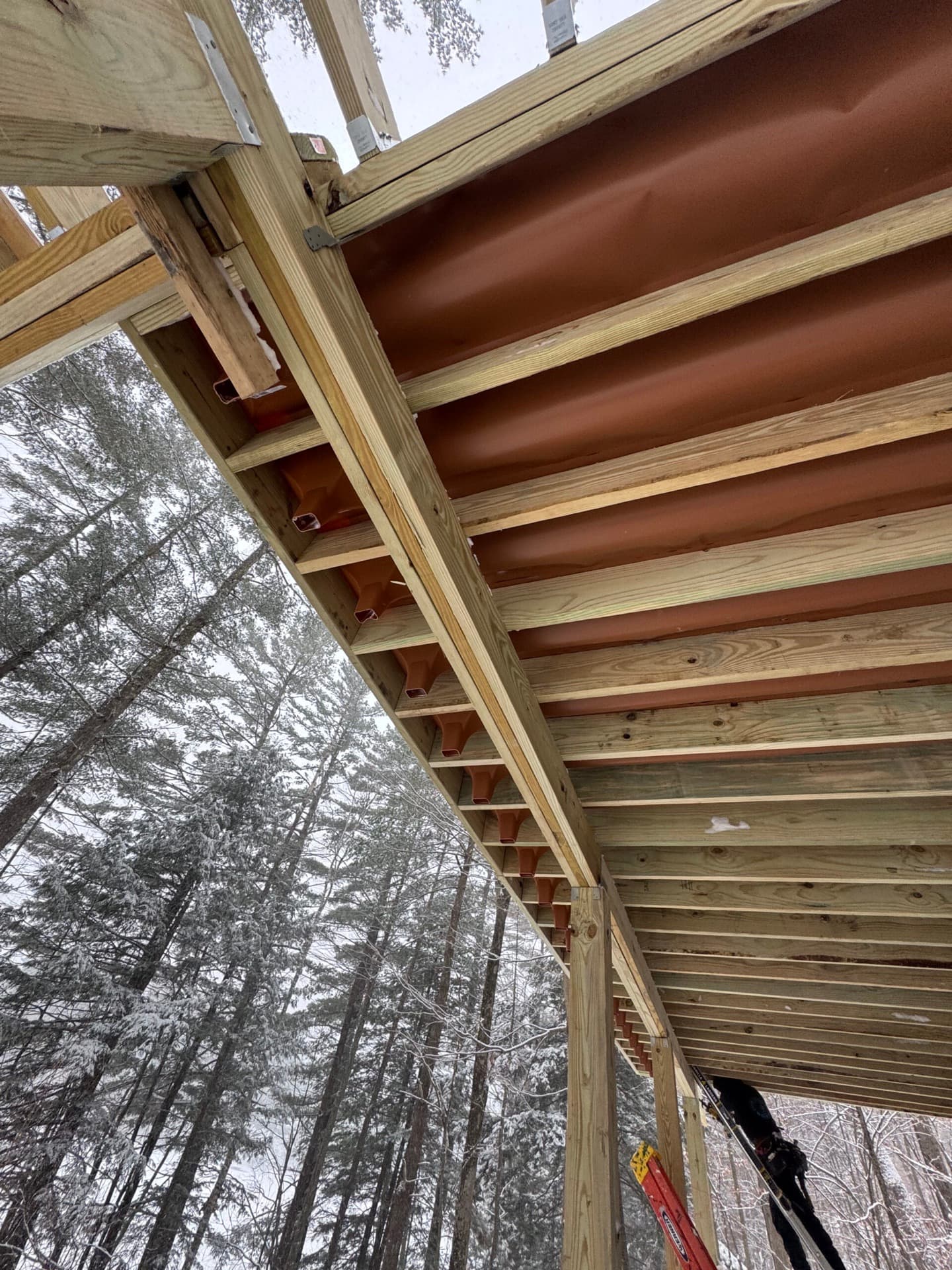Work in progress on a Vermont Custom Exteriors project