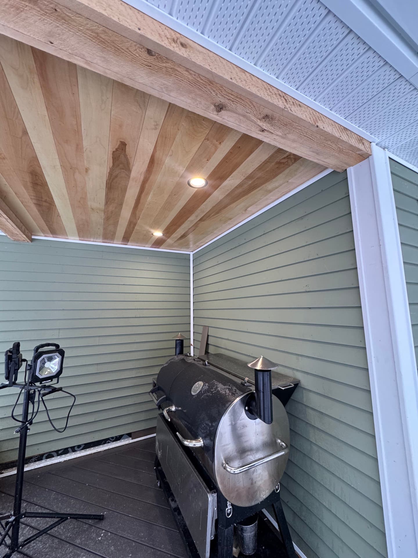 Work in progress on a Vermont Custom Exteriors project