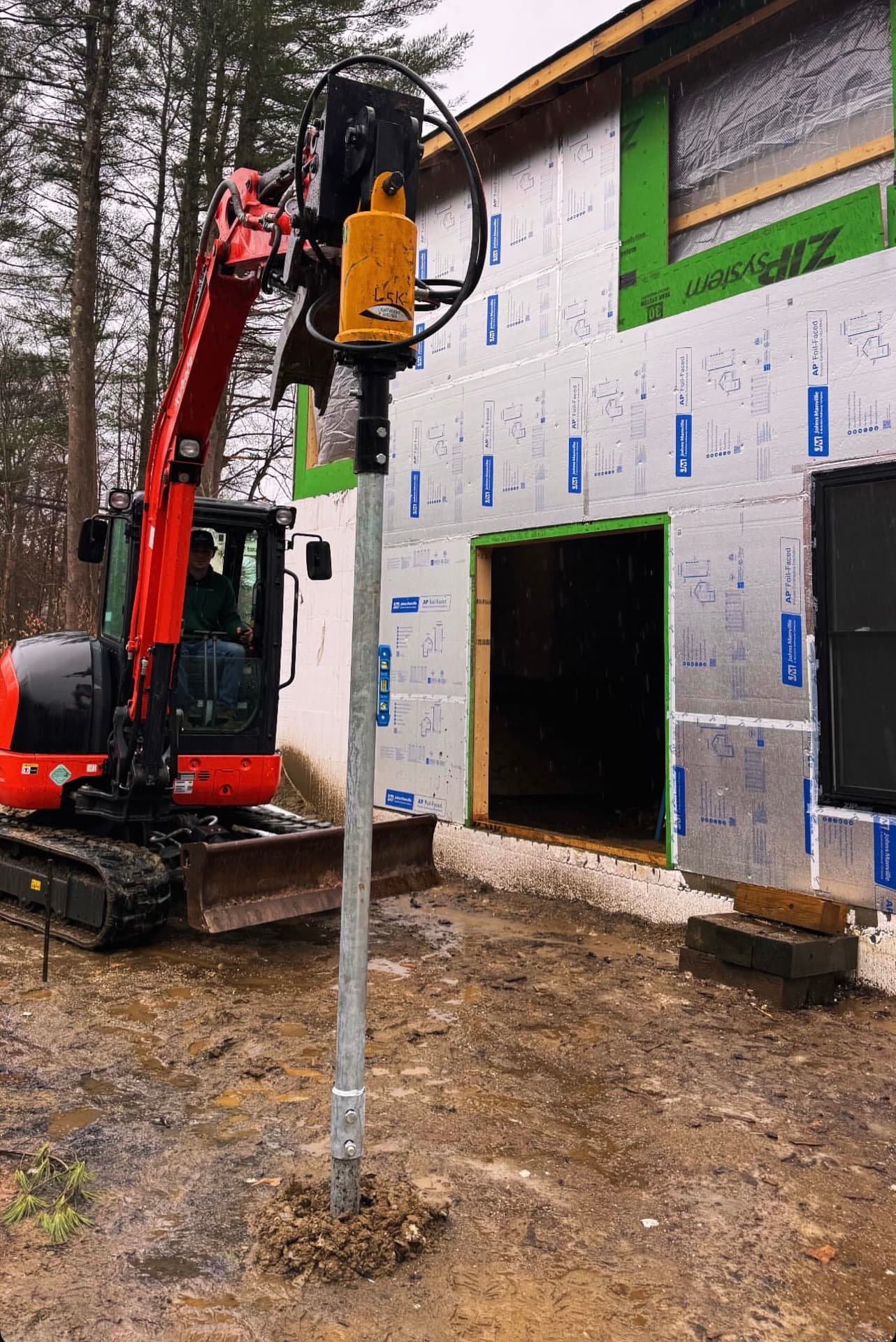 Work in progress on a Vermont Custom Exteriors project